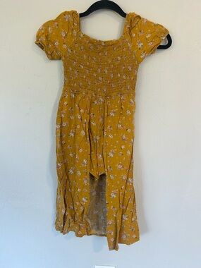 Art Class Girls Yellow Romper Floral (1623)